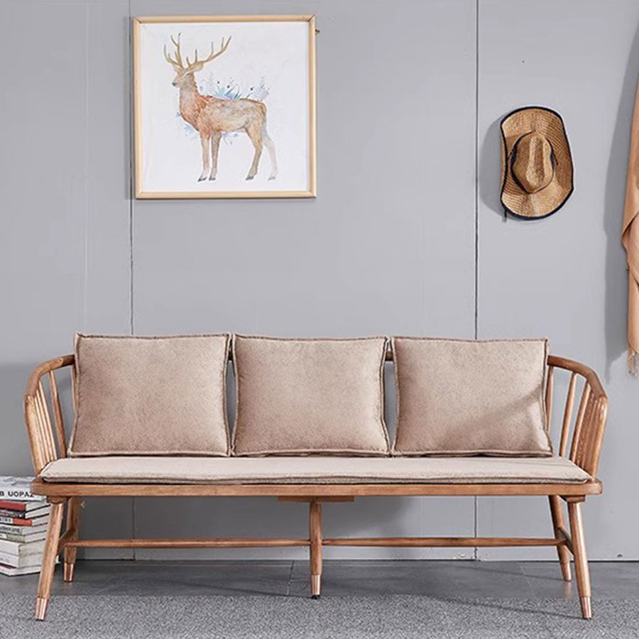 Solid Wood Sofa Present Them