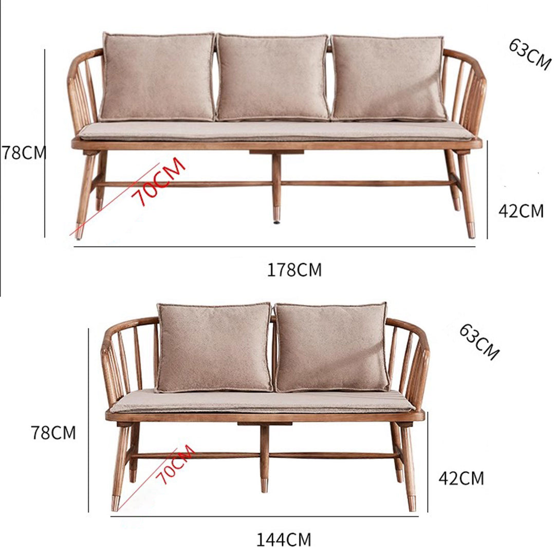 Solid Wood Sofa Present Them