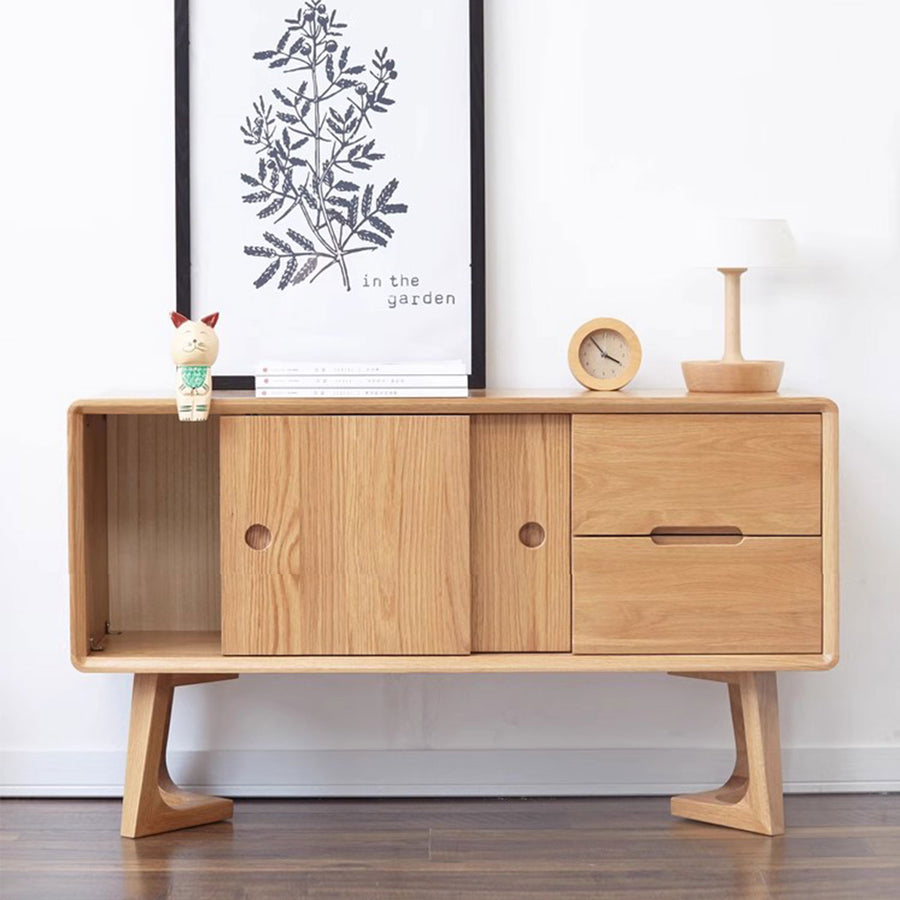 Solid Wood Storage Sideboard Present Them
