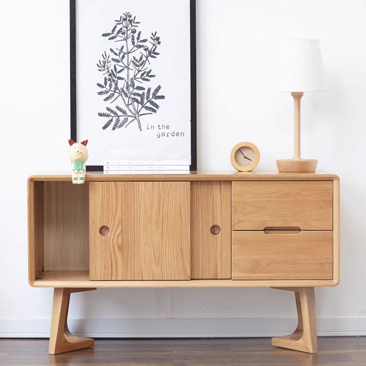 Solid Wood Storage Sideboard Present Them