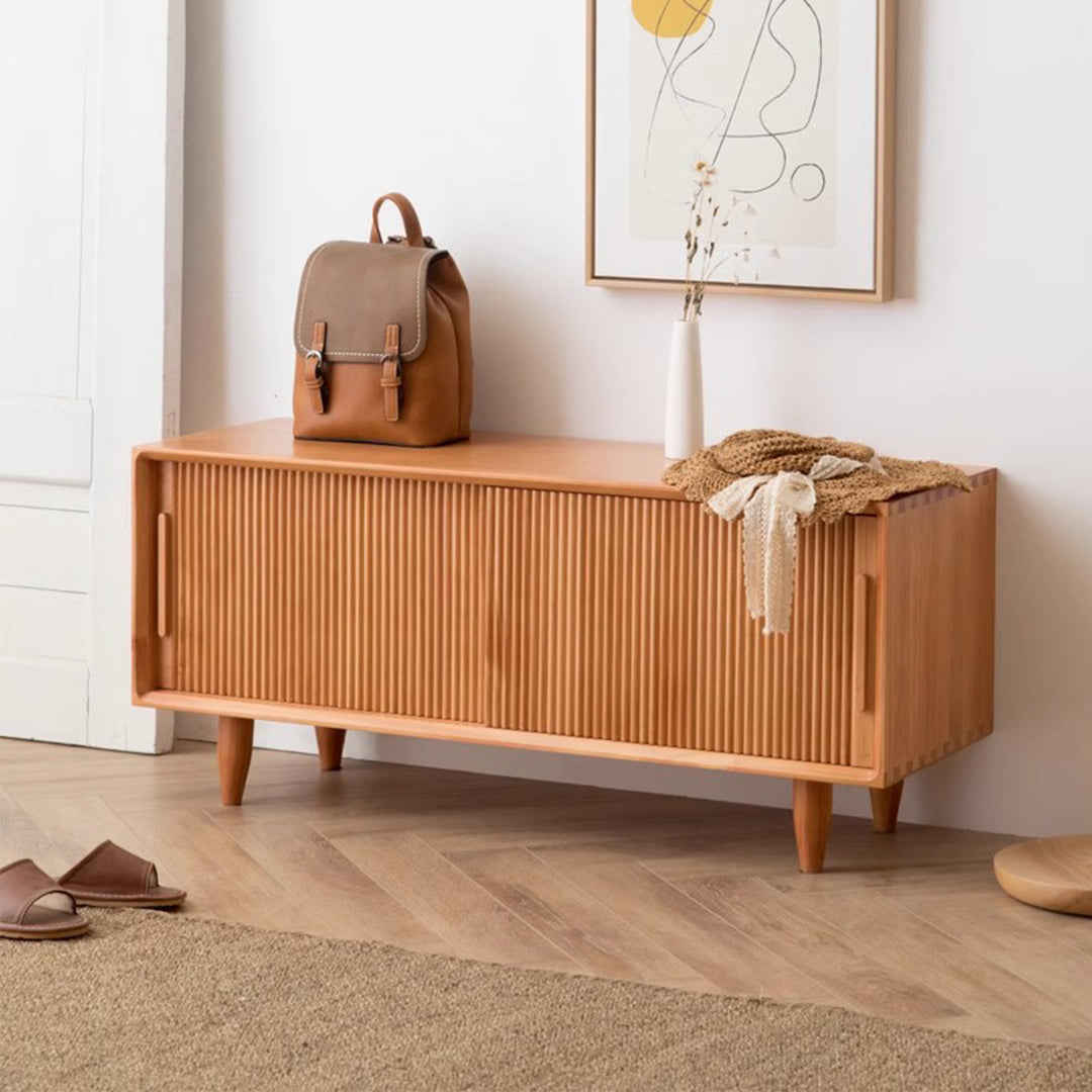 MAS-1356 Masdio Solid Wood TV and Shoe Storage Cabinet Masdio