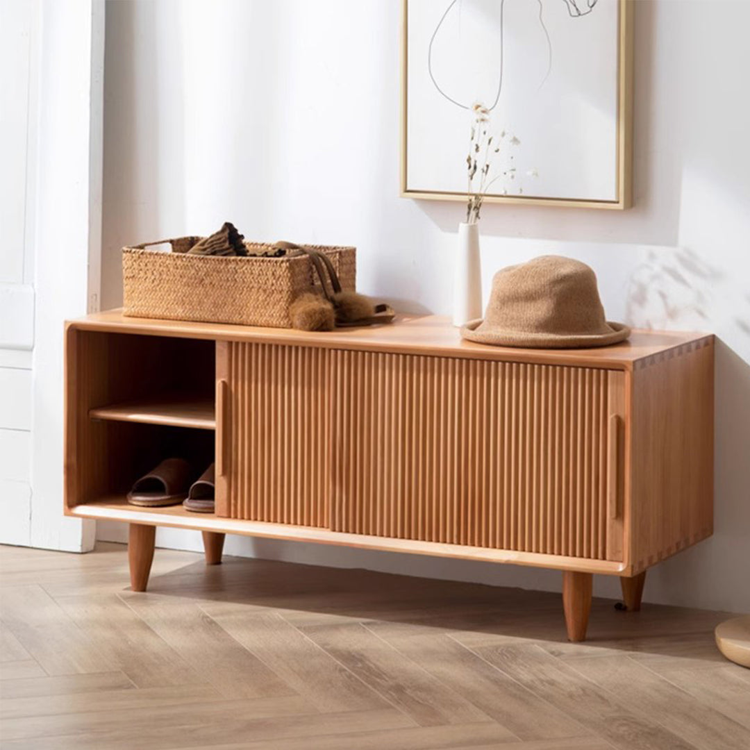 MAS-1356 Masdio Solid Wood TV and Shoe Storage Cabinet Masdio