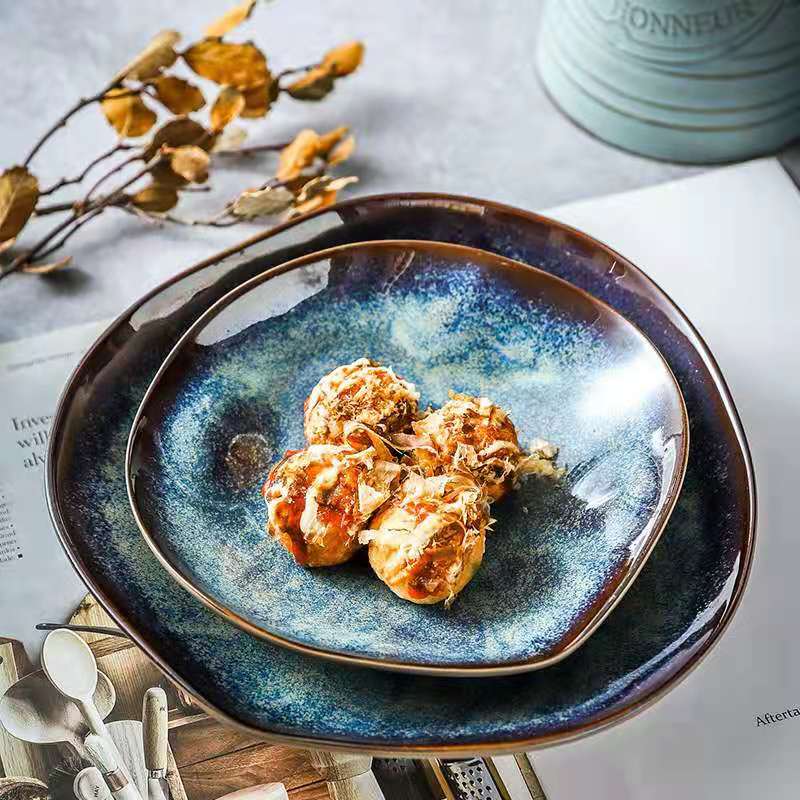 Spritz Irregular Dinnerware Set (Set Of 12 Plates) Masdio