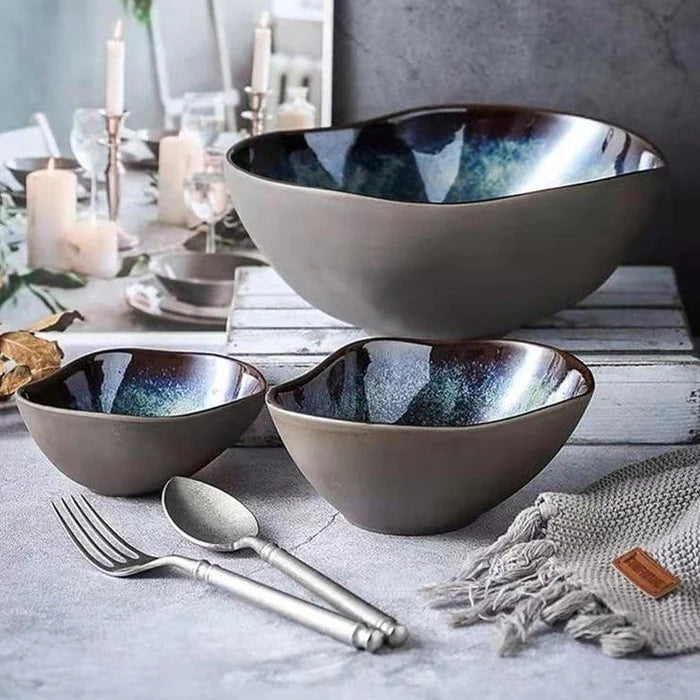 Spritz Irregular Dinnerware Set (Set Of 12 Plates) Masdio