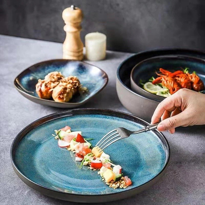 Spritz Irregular Dinnerware Set (Set Of 12 Plates) Masdio