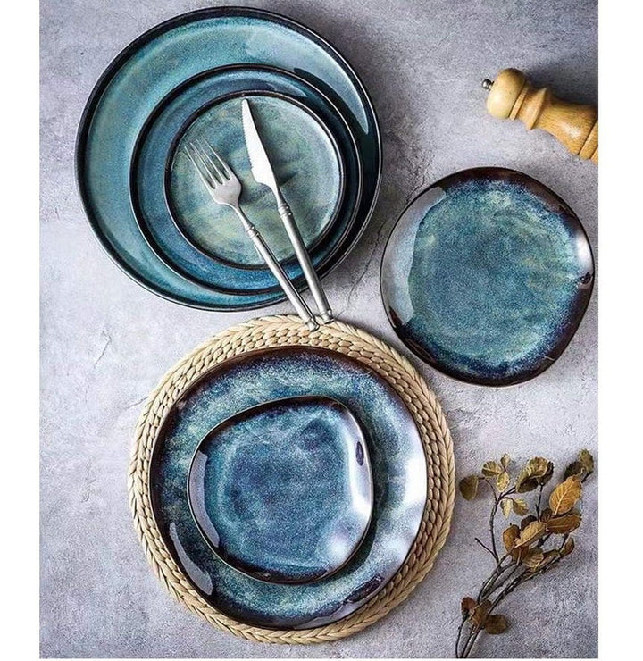 Spritz Irregular Dinnerware Set (Set Of 12 Plates) Masdio