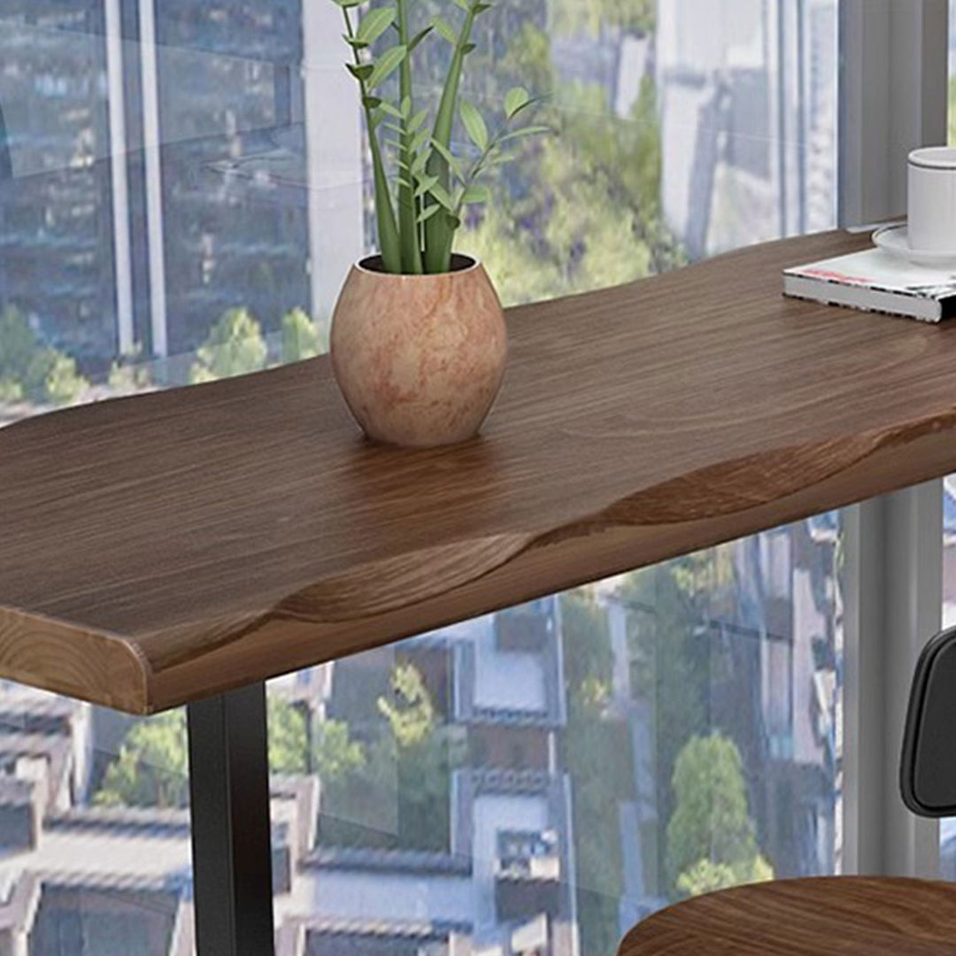 Sturdy Industrial Solid Wood Bar Table Present Them