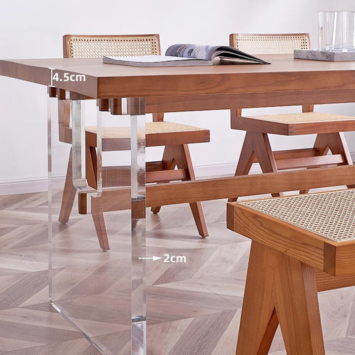 MAS-1302 Masdio Stylish Acrylic Base Dining Table Masdio