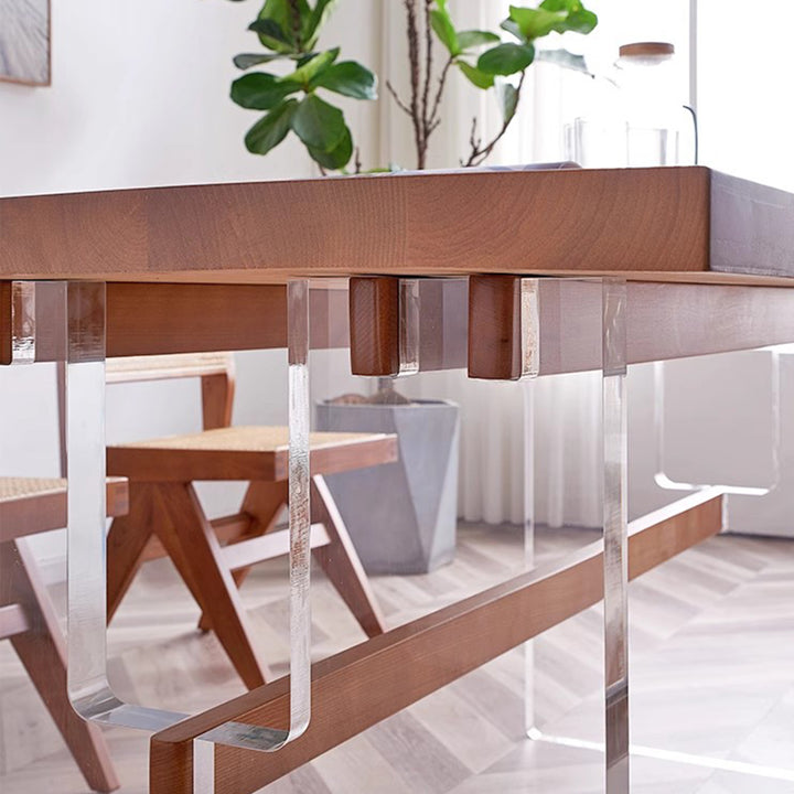 MAS-1302 Masdio Stylish Acrylic Base Dining Table Masdio