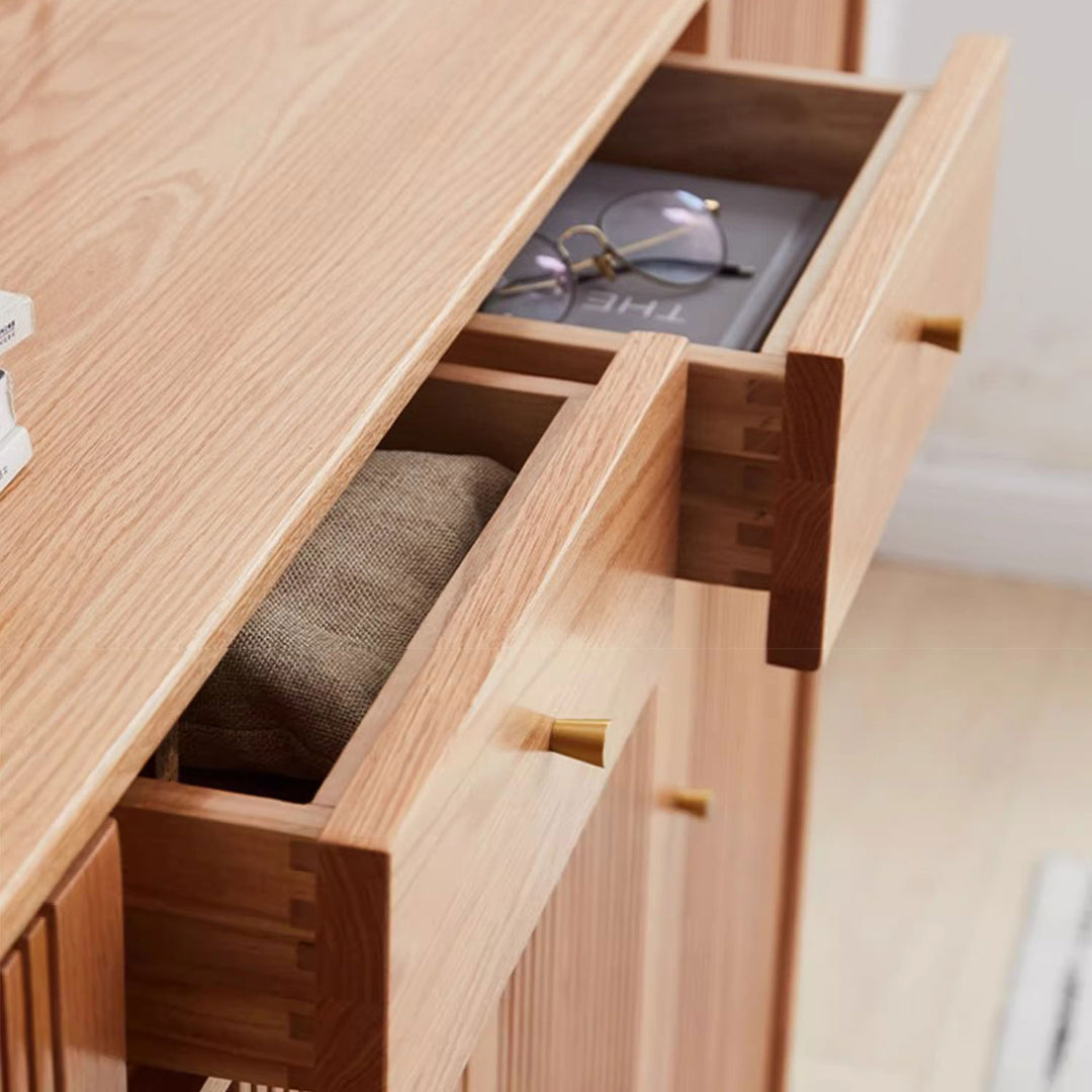 Stylish and Functional 4 Door Shoe Cabinet with Drawers Present Them