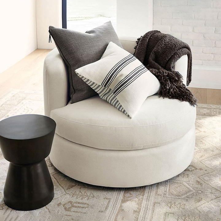 MAS-1403 Masdio Swivel Barrel Chair with Chic Design Masdio