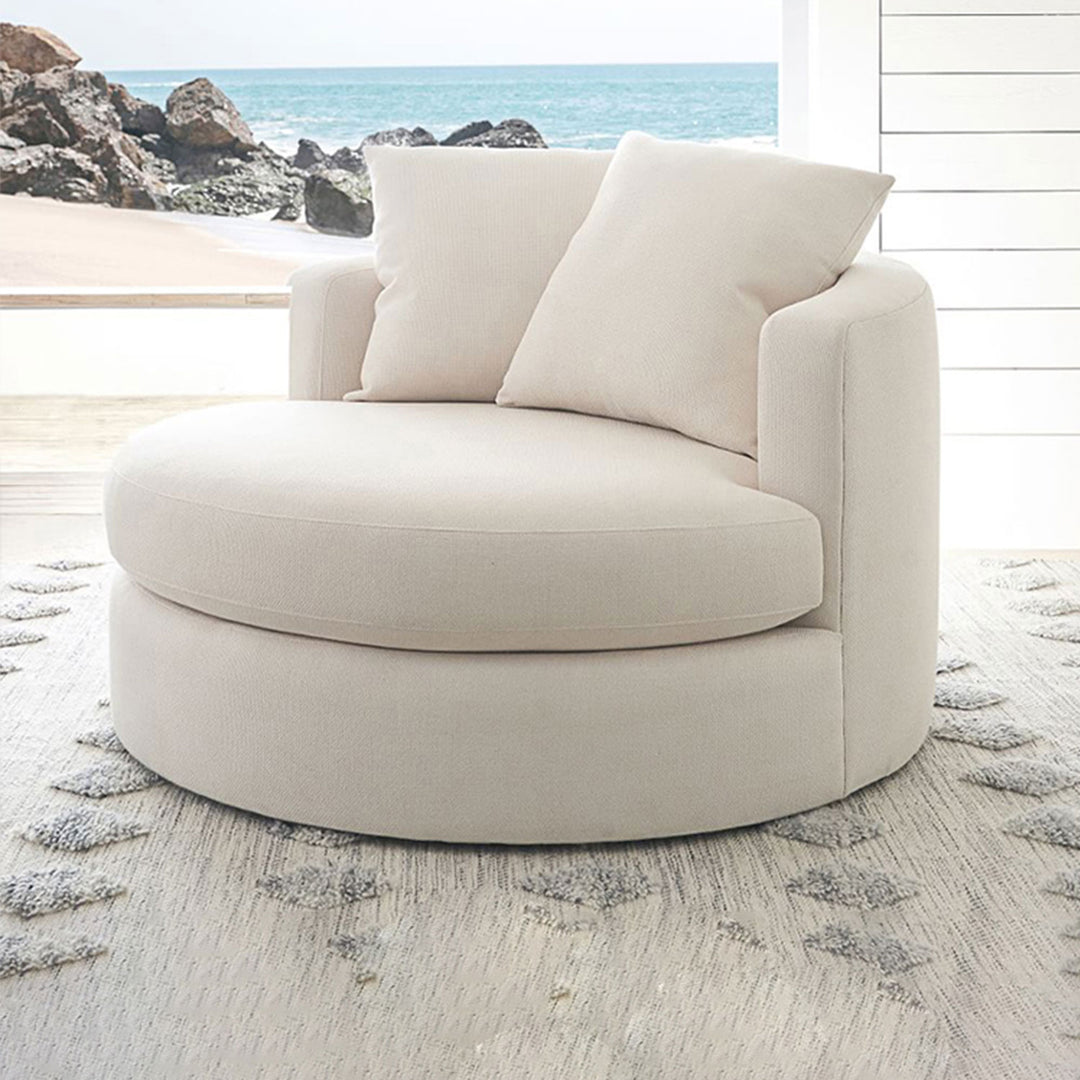 MAS-1403 Masdio Swivel Barrel Chair with Chic Design Masdio