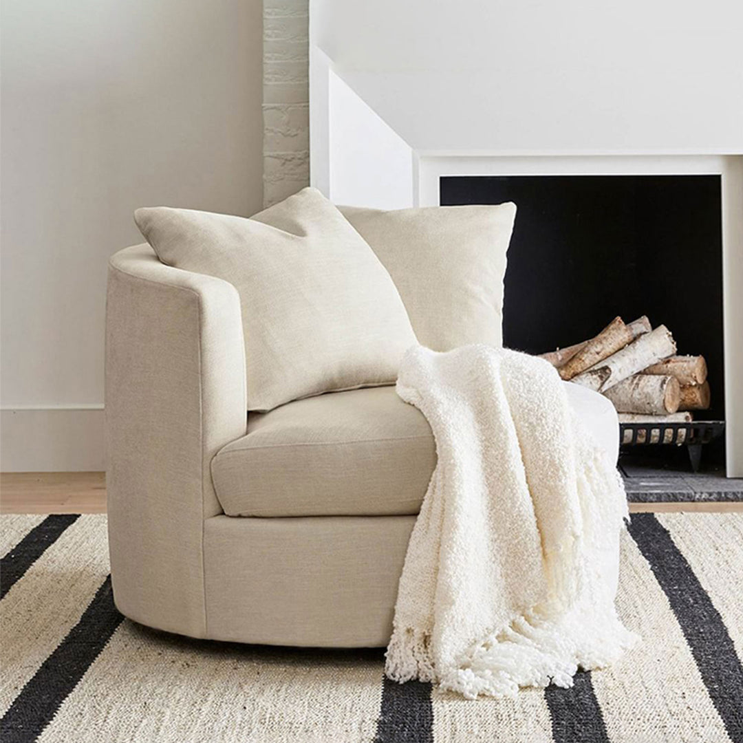 MAS-1403 Masdio Swivel Barrel Chair with Chic Design Masdio