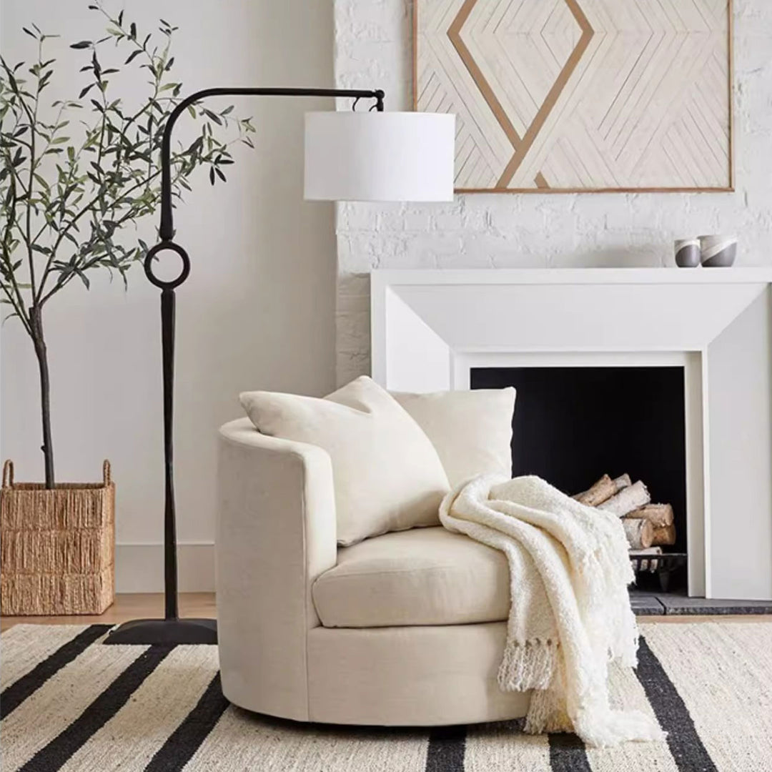MAS-1403 Masdio Swivel Barrel Chair with Chic Design Masdio