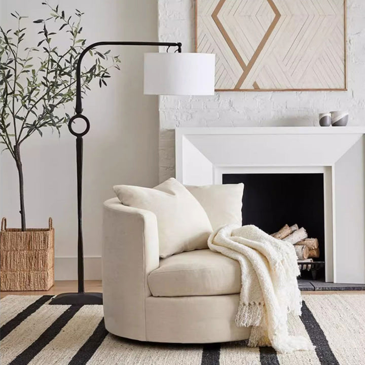 MAS-1403 Masdio Swivel Barrel Chair with Chic Design Masdio