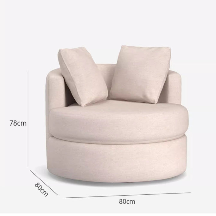 MAS-1403 Masdio Swivel Barrel Chair with Chic Design Masdio