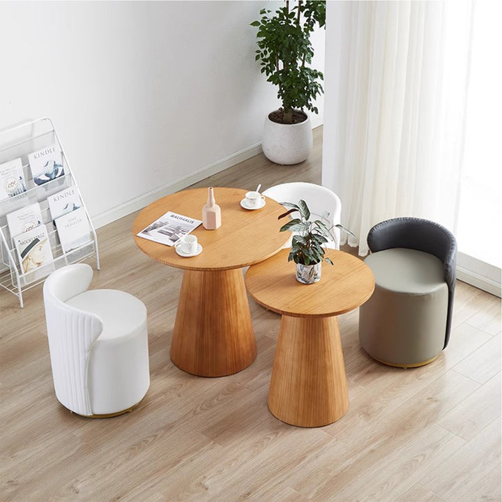 MAS-1223 Masdio Versatile Pedestal End Table Present Them
