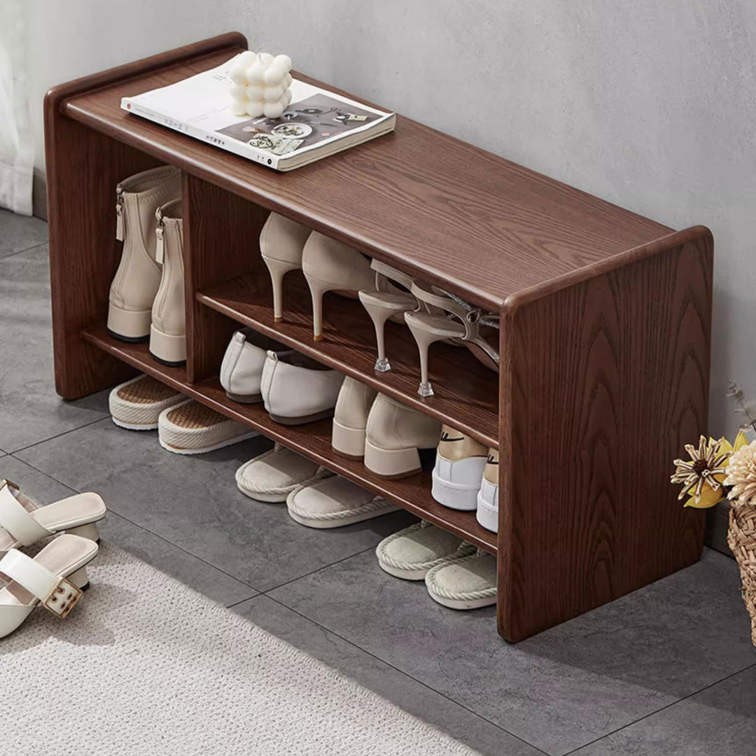 Versatile Shoe Storage Bench Present Them