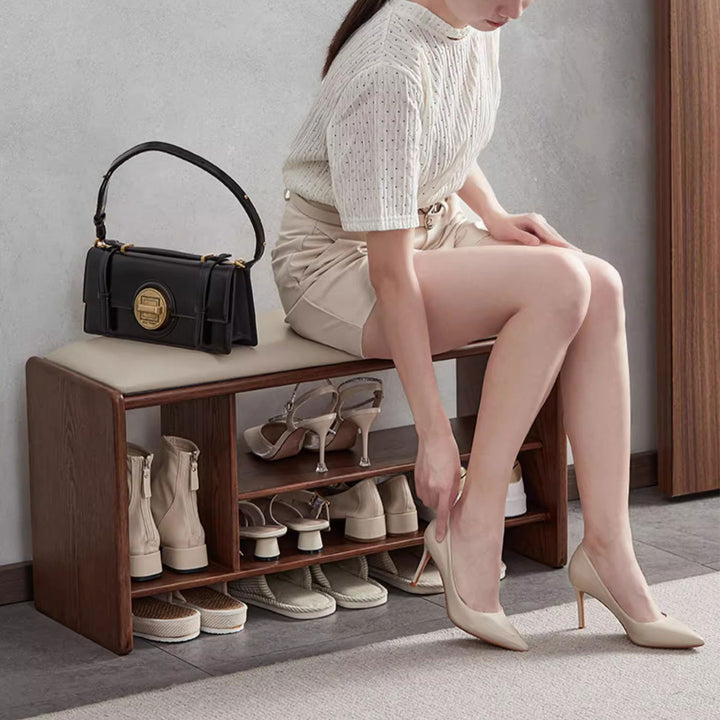 Versatile Shoe Storage Bench Present Them