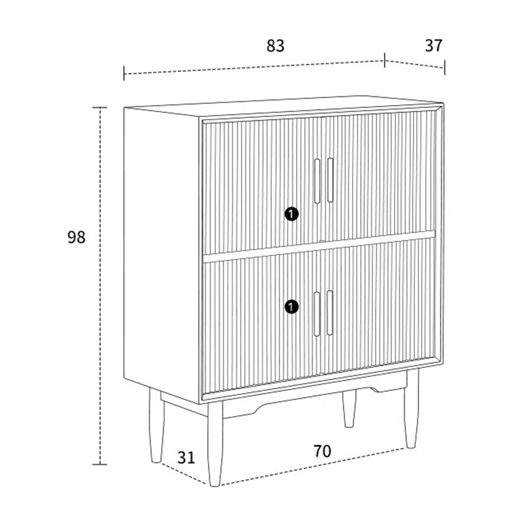 Versatile Solid Wood Bookcase and Cabinet Present Them
