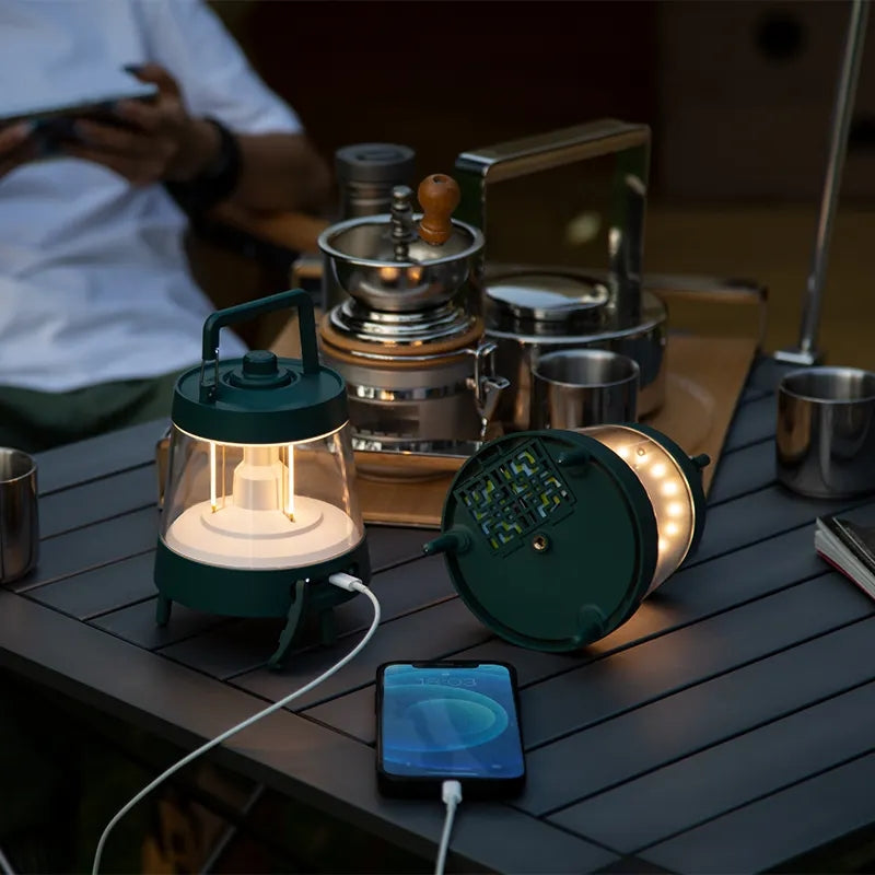 Vintage Filament LED Camping Lantern Present Them