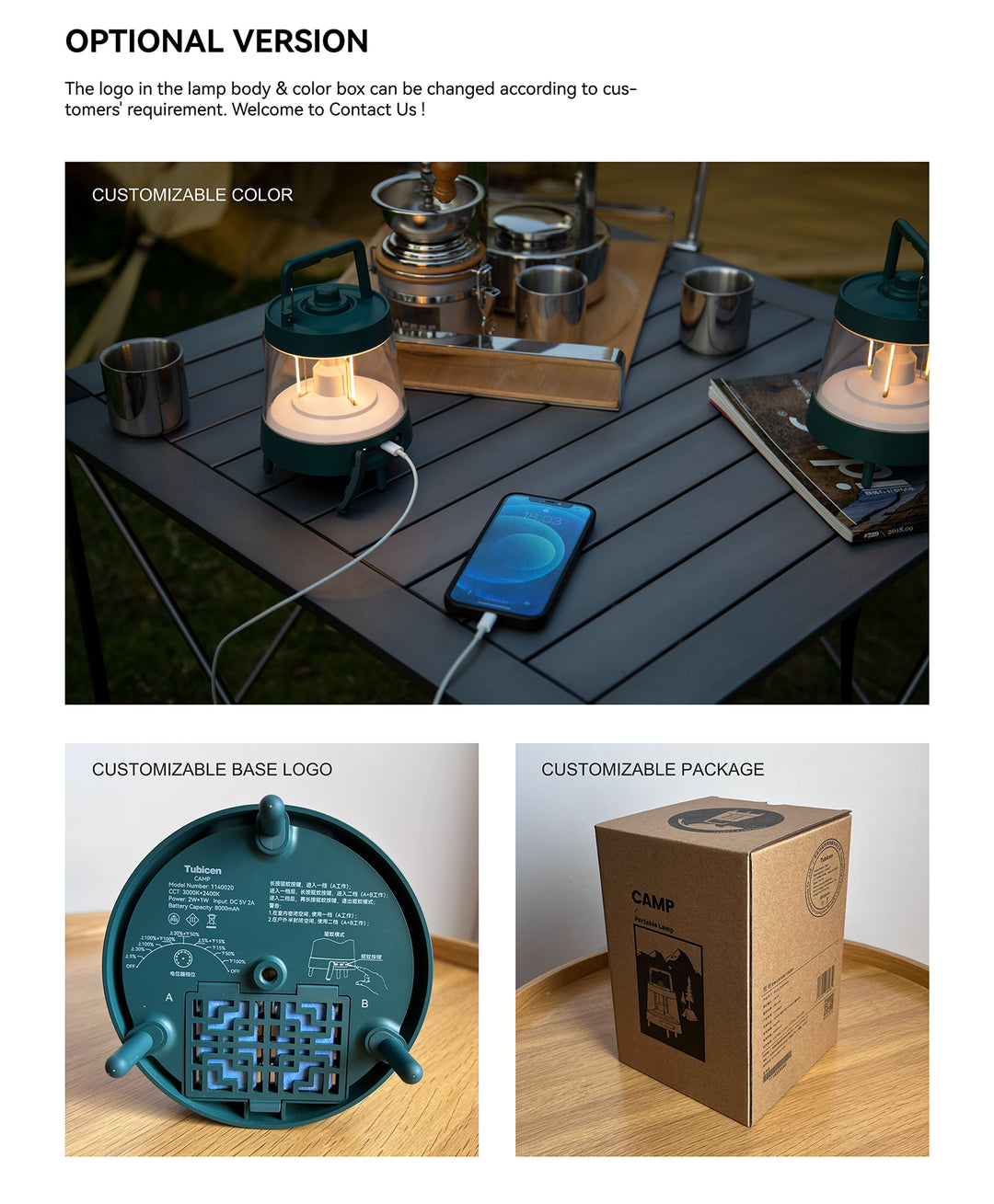 Vintage Filament LED Camping Lantern Present Them