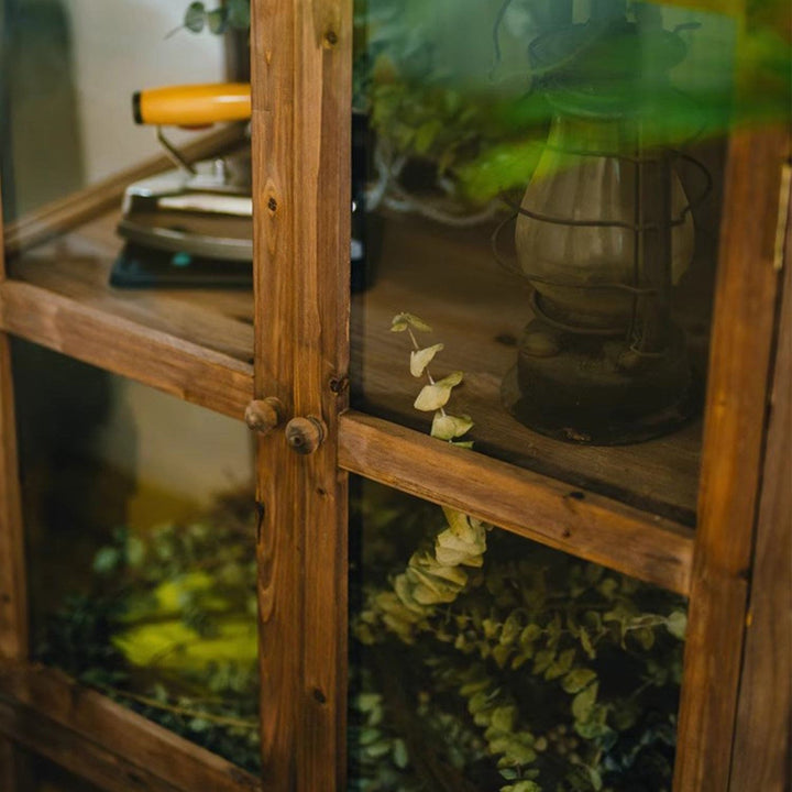 MAS-1324 Masdio Vintage Solid Wood Display Cabinet Masdio