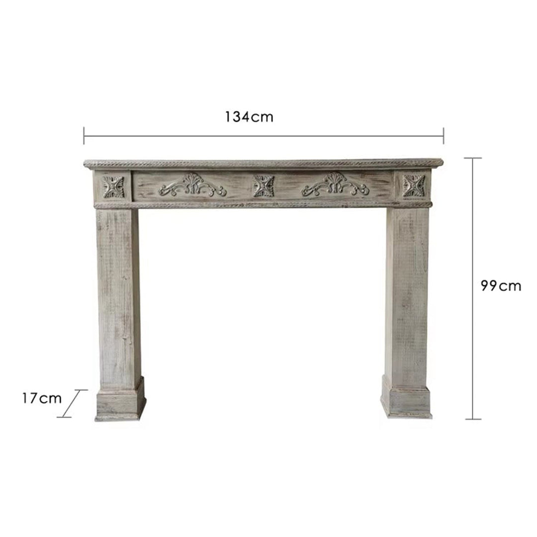 MAS-1318 Masdio Vintage Solid Wood Fireplace Console Masdio