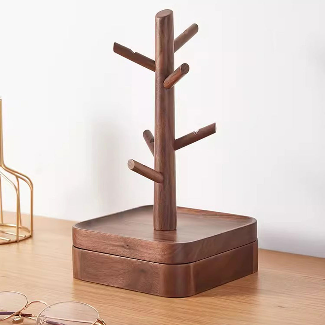 Walnut Jewelry Rack Present Them