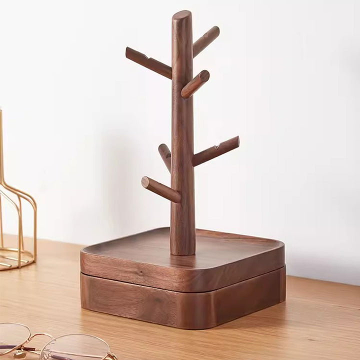Walnut Jewelry Rack Present Them