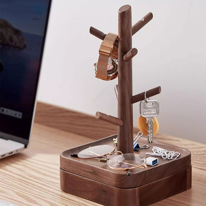 Walnut Jewelry Rack Present Them