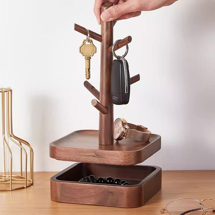 Walnut Jewelry Rack Present Them