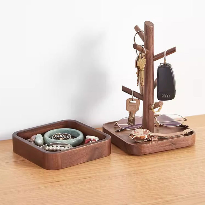 Walnut Jewelry Rack Present Them