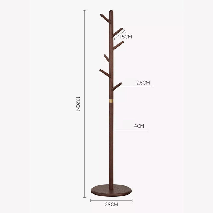 Walnut Rotary Coat Rack Present Them