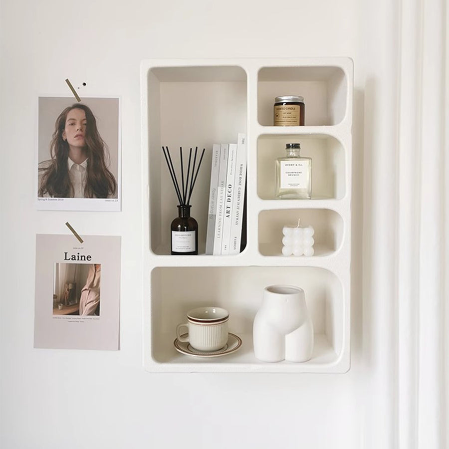 MAS-1332 Masdio White Wall Hanging Storage Cabinet Masdio