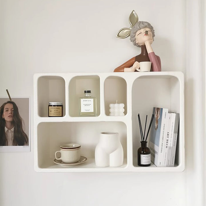 MAS-1332 Masdio White Wall Hanging Storage Cabinet Masdio