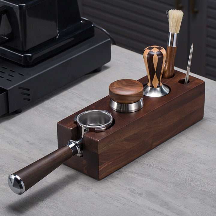Wood Coffee Tamper Holder Present Them