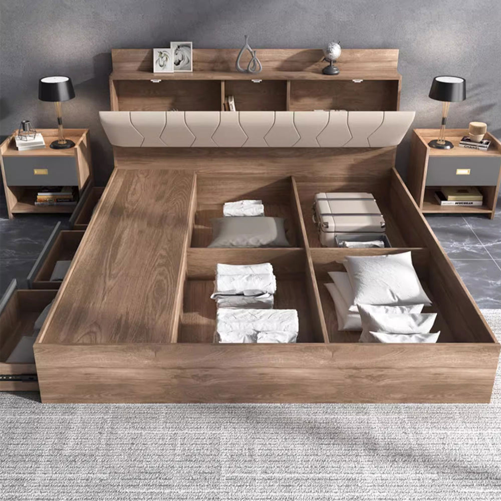 Wooden Storage Bedframe Present Them