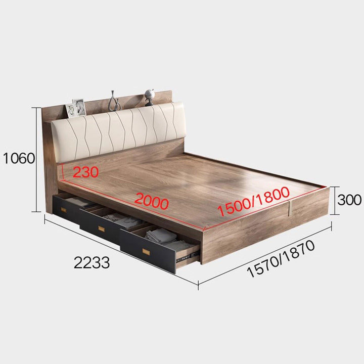 Wooden Storage Bedframe Present Them