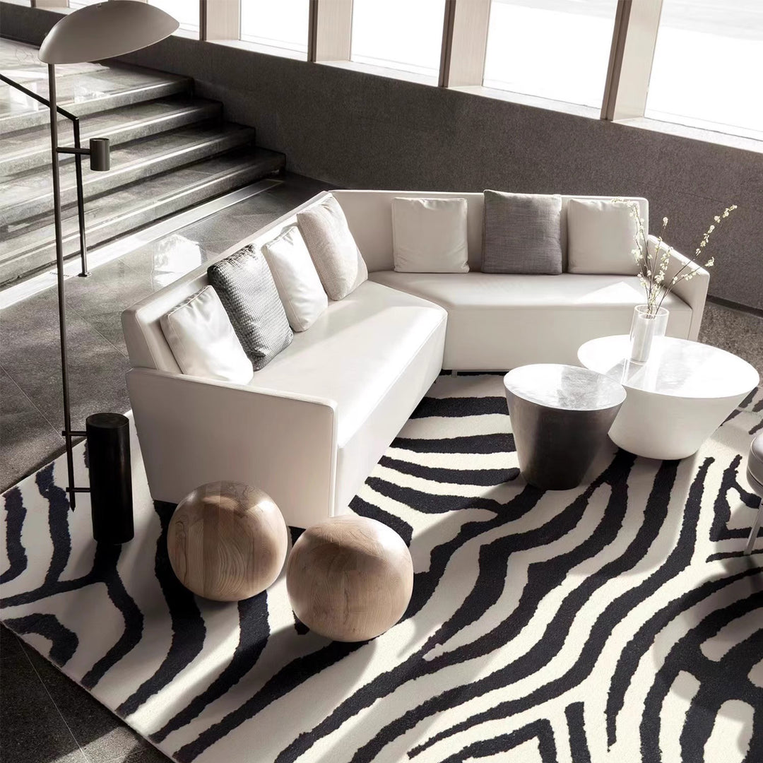 MAS-1200 Masdio Zebra Print Area Rug Present Them