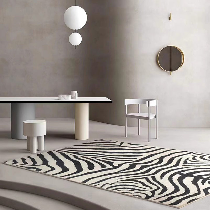 MAS-1200 Masdio Zebra Print Area Rug Present Them