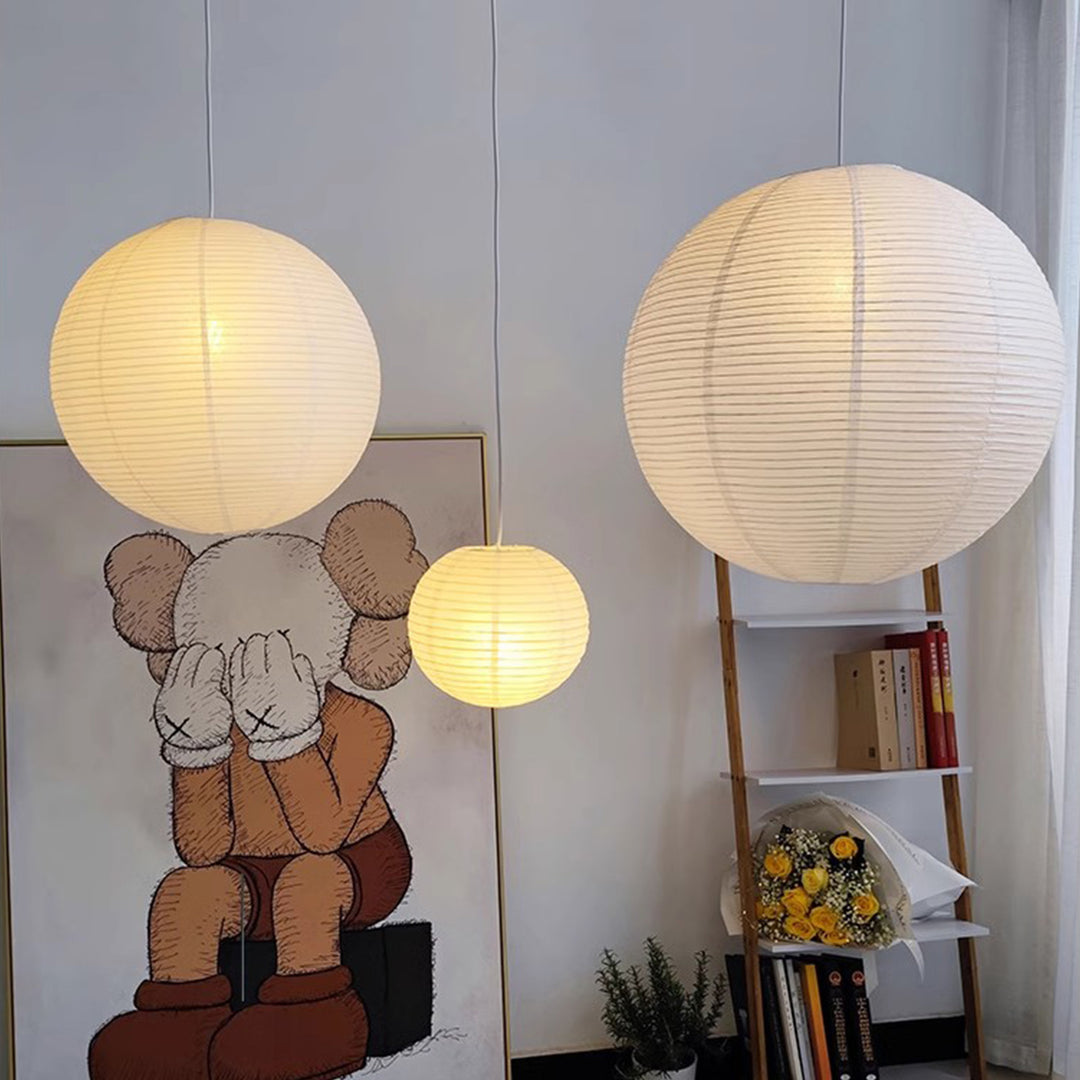 MAS-1208 Masdio Nordic Spherical Paper Lamp Ceiling Chandelier Present Them