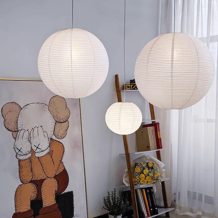 MAS-1208 Masdio Nordic Spherical Paper Lamp Ceiling Chandelier Present Them