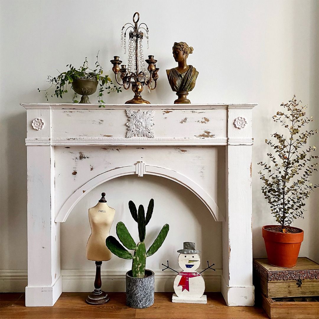Masdio Sophisticated Fireplace Mantel Console Table Masdio