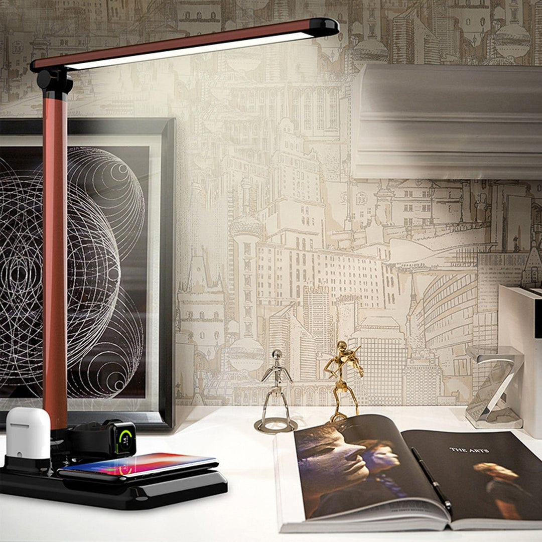 Desk lamp with Wireless Charger Present Them
