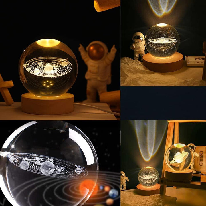 Crystal Ball Night Light Present Them
