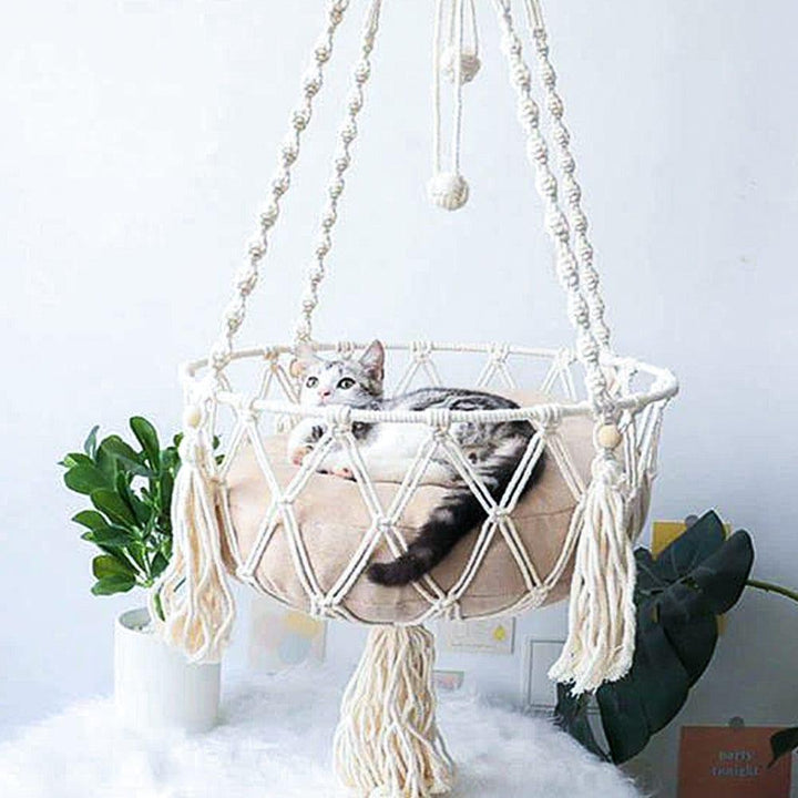Bohemia Style Cat Hammock Present Them