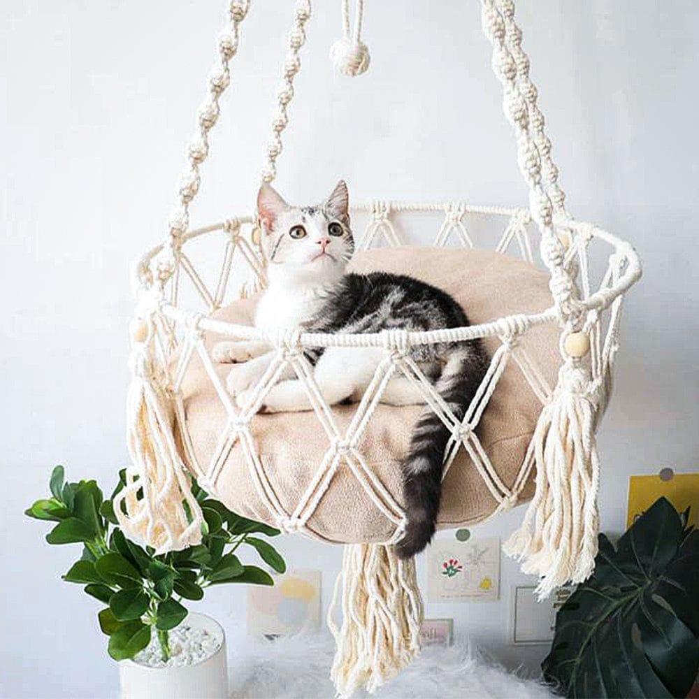 Bohemia Style Cat Hammock Present Them