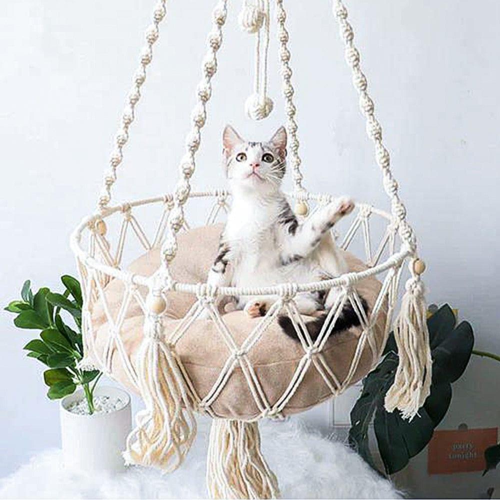 Bohemia Style Cat Hammock Present Them