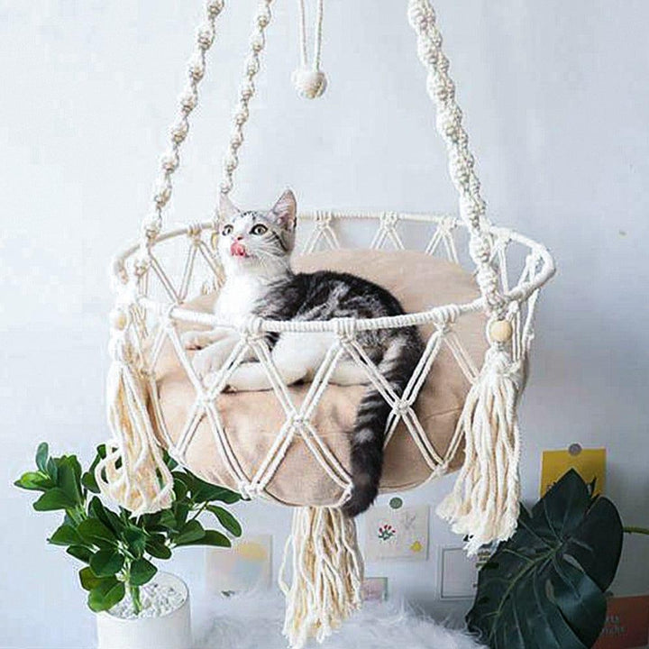 Bohemia Style Cat Hammock Present Them
